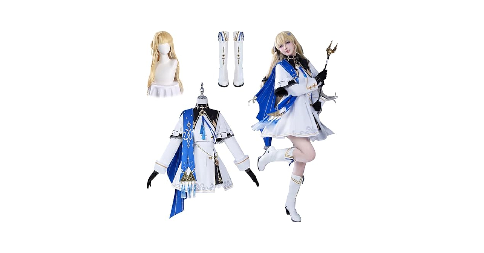 コスプレ　鳴潮　フィービー　武器つきフルセット 鳴潮 フィービー Phoebe コスプレ衣装セット+ウィッグ 帽子+髪